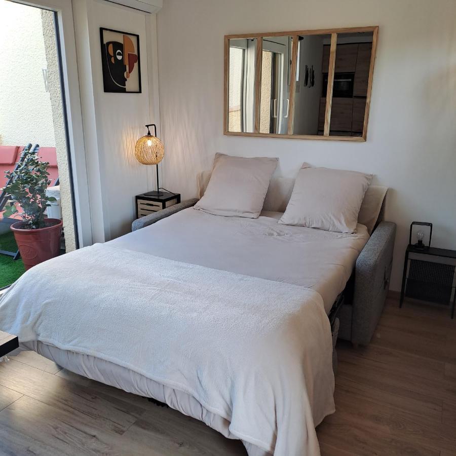 Studio Climatise Cosy Avec Grande Piscine Chauffee Agde Exterior foto