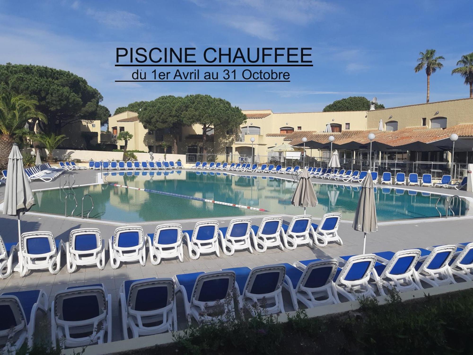 Studio Climatise Cosy Avec Grande Piscine Chauffee Agde Exterior foto